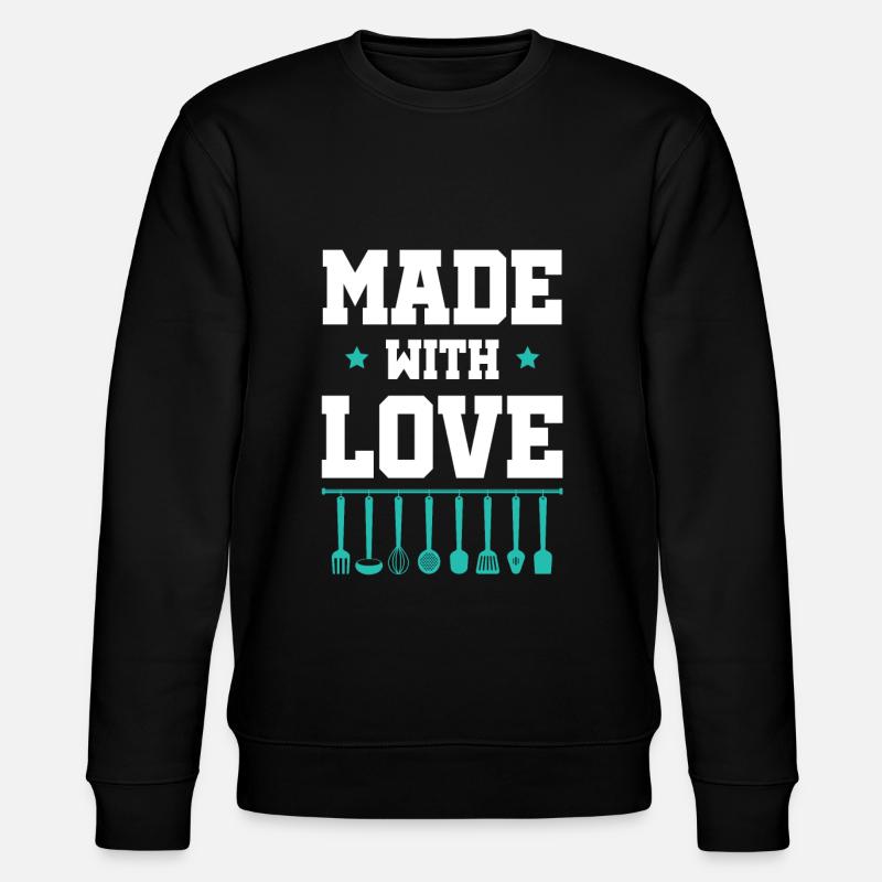 Baking Love - Stanley/Stella CHANGER Unisex Organic Sweatshirt - black