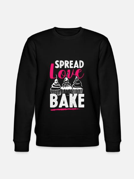 Love baking - Stanley/Stella CHANGER Unisex Organic Sweatshirt - black
