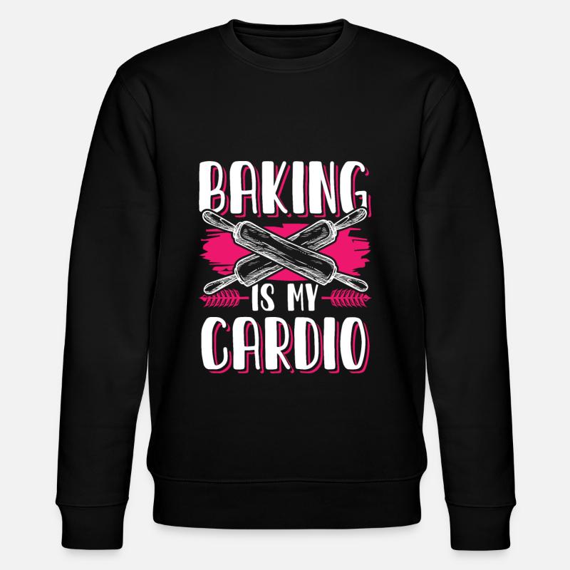 backen cardio - Stanley/Stella Unisex Bio-Sweatshirt CHANGER  - Schwarz