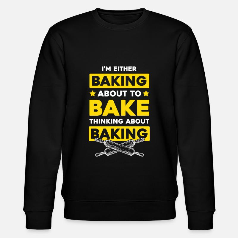 Baking Baker - Stanley/Stella CHANGER Unisex Organic Sweatshirt - black