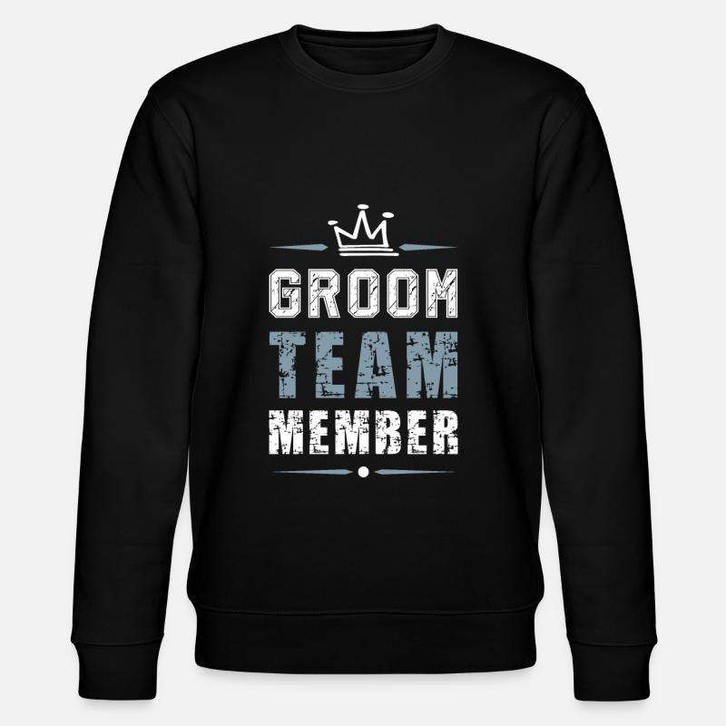 Groom Team - Stanley/Stella Unisex Bio-Sweatshirt CHANGER  - Schwarz