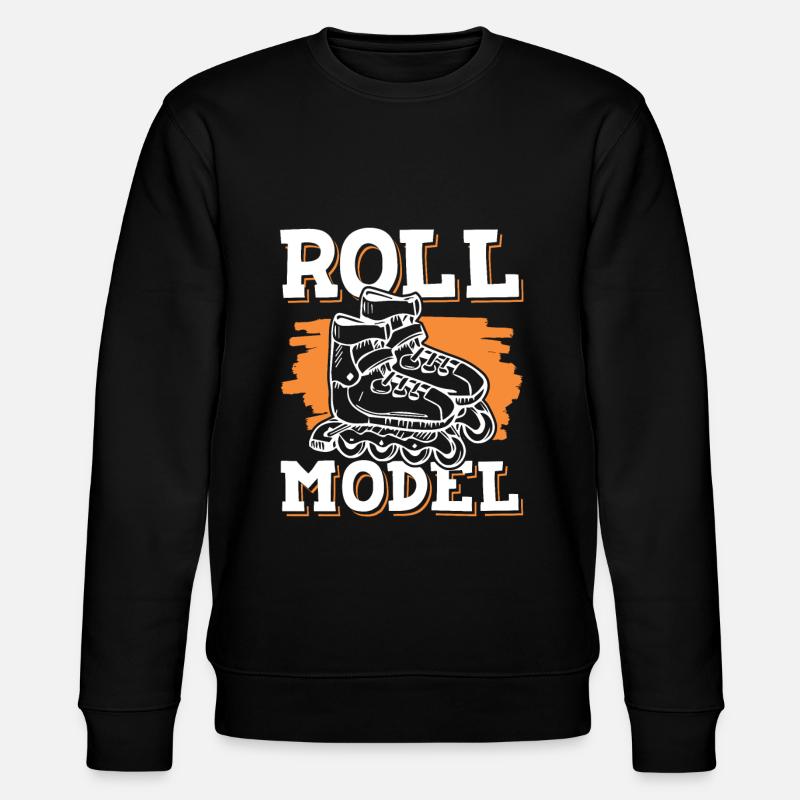 roll skaten - Stanley/Stella Unisex Bio-Sweatshirt CHANGER  - Schwarz