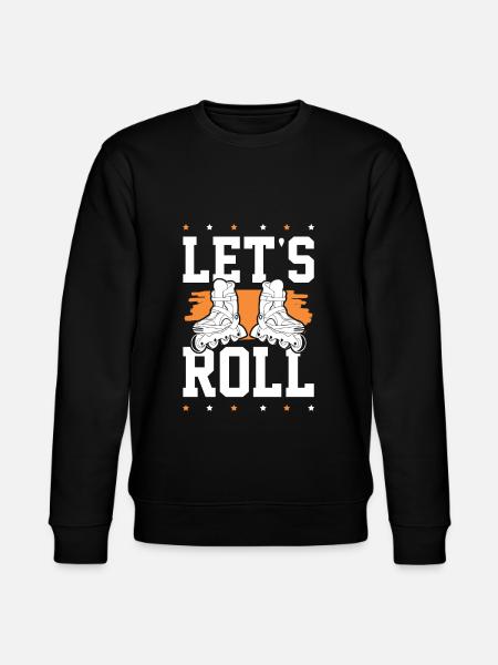 skate lets roll - Stanley/Stella CHANGER Unisex Organic Sweatshirt - black