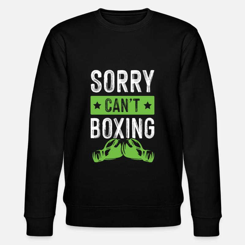 Boxing funny saying - Stanley/Stella CHANGER Unisex Organic Sweatshirt - black