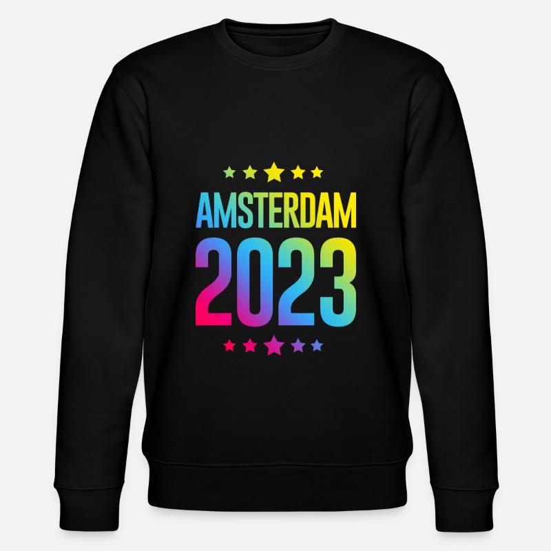 Amsterdam 2023 - Stanley/Stella Unisex Bio-Sweatshirt CHANGER  - Schwarz