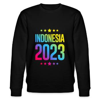 Indonesia 2023 - Stanley/Stella Unisex Bio-Sweatshirt CHANGER  - Schwarz - Vorne - Nik (191cm) & Marisol (170cm)