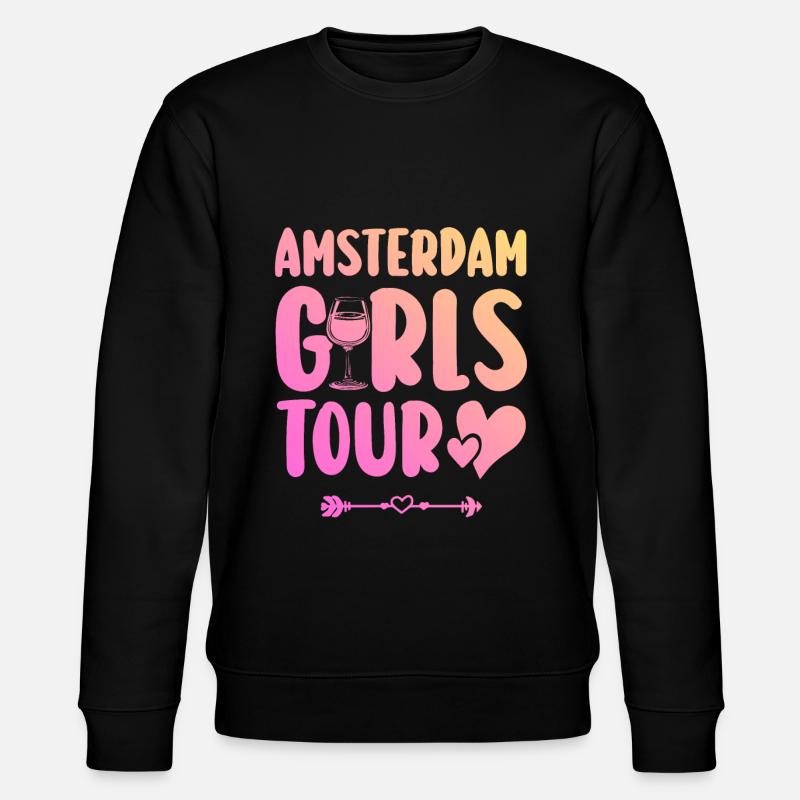 Amsterdam Girls Tour - Stanley/Stella Unisex Bio-Sweatshirt CHANGER  - Schwarz