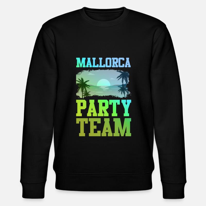 Mallorca Party Team - Stanley/Stella CHANGER Unisex Organic Sweatshirt - black