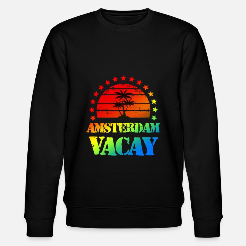 Amsterdam Urlaub - Stanley/Stella Unisex Bio-Sweatshirt CHANGER - Schwarz