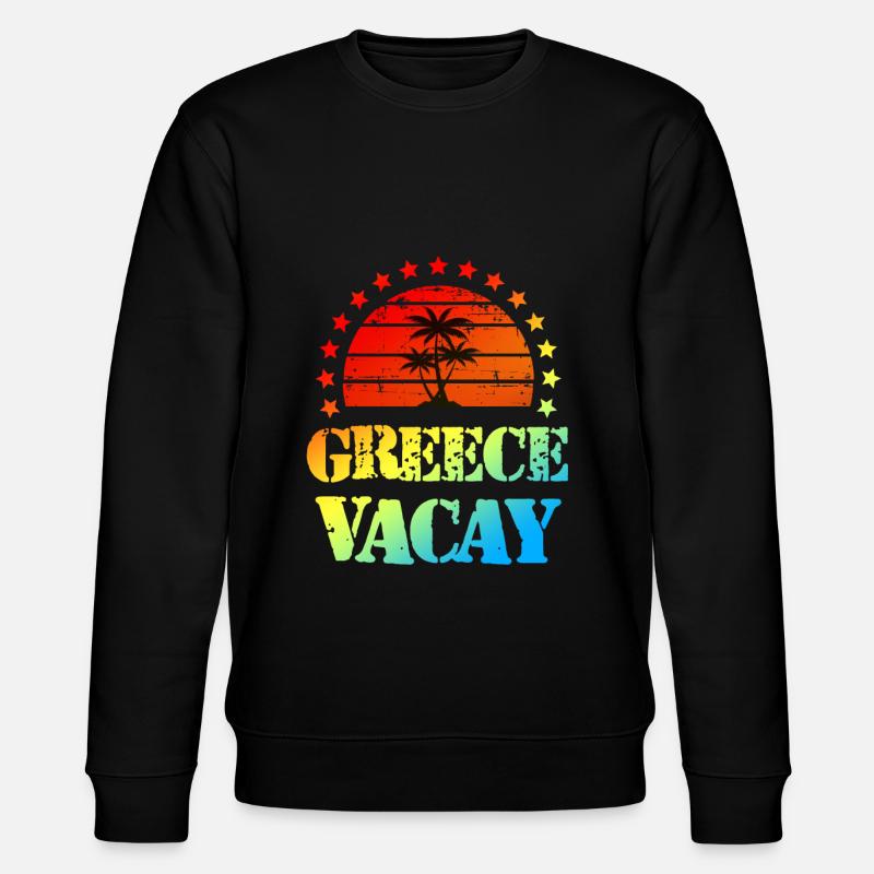 Grèce Vacances - Sweat bio CHANGER Stanley/Stella Unisexe - noir