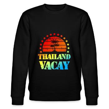 Vacances en Thaïlande - Sweat bio CHANGER Stanley/Stella Unisexe - noir - Devant - Nik (191cm) & Marisol (170cm)