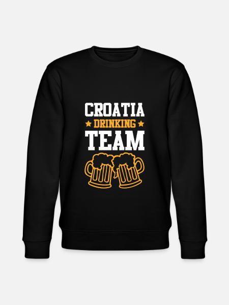 Croatia Drinking Team - Stanley/Stella CHANGER Unisex Organic Sweatshirt - black