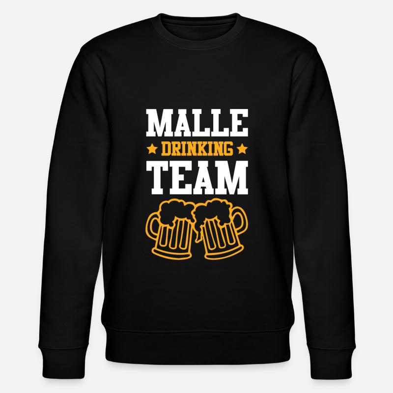 Malle Drinking Team - Stanley/Stella Unisex Bio-Sweatshirt CHANGER  - Schwarz