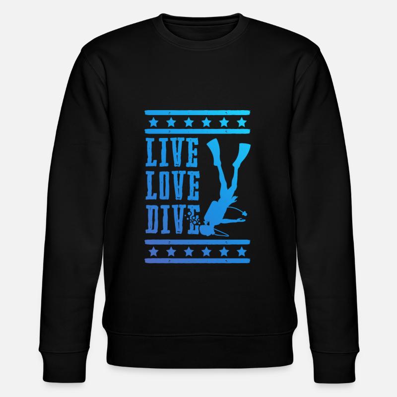 Vie, Amour, Plongée - Sweat bio CHANGER Stanley/Stella Unisexe - noir