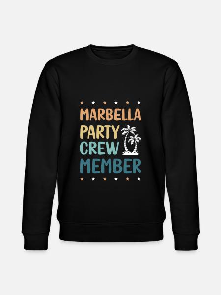 Marbella Party Crew - Sweat bio CHANGER Stanley/Stella Unisexe - noir