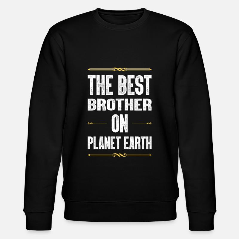 Bester Bruder Spruch - Stanley/Stella Unisex Bio-Sweatshirt CHANGER  - Schwarz