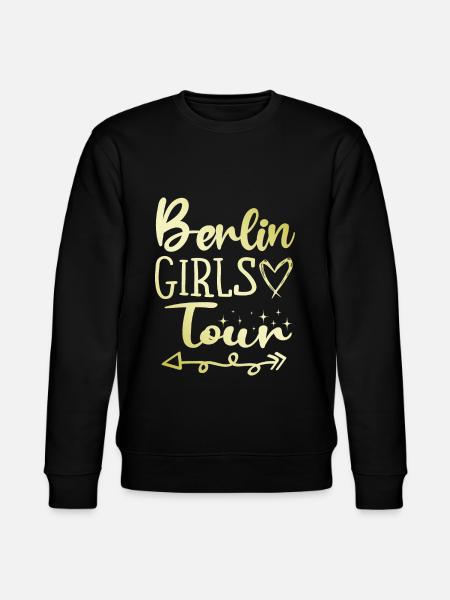 Berlin Girls Tour - Stanley/Stella CHANGER Unisex Organic Sweatshirt - black