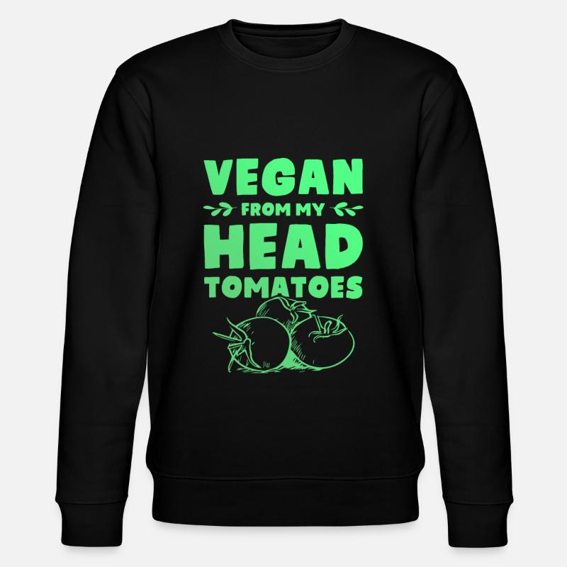 Tomate végétalienne - Sweat bio CHANGER Stanley/Stella Unisexe - noir