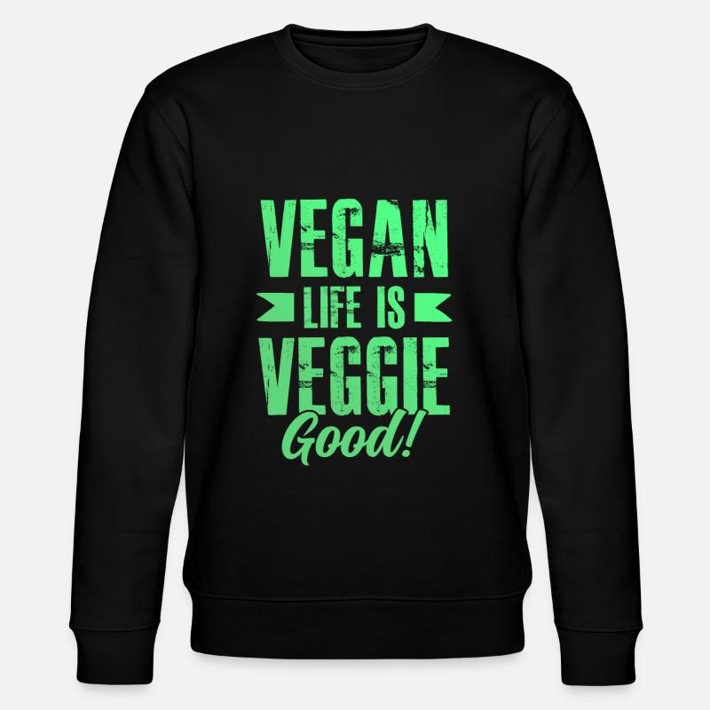 vegan leben - Stanley/Stella Unisex Bio-Sweatshirt CHANGER  - Schwarz