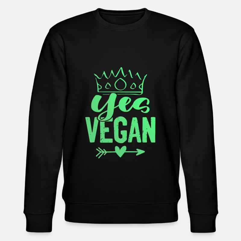 ja vegan - Stanley/Stella Unisex Bio-Sweatshirt CHANGER  - Schwarz