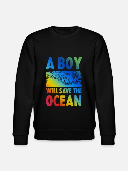ocean save the ocean - Stanley/Stella CHANGER Unisex Organic Sweatshirt - black