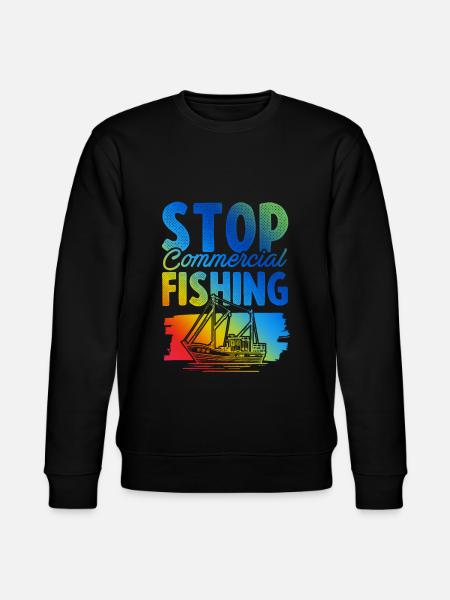 Save the Ocean Fishing - Stanley/Stella CHANGER Unisex Organic Sweatshirt - black
