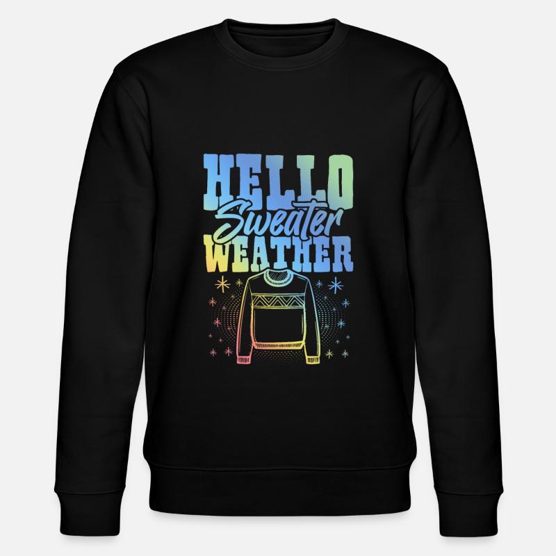Pull Météo Hiver - Sweat bio CHANGER Stanley/Stella Unisexe - noir