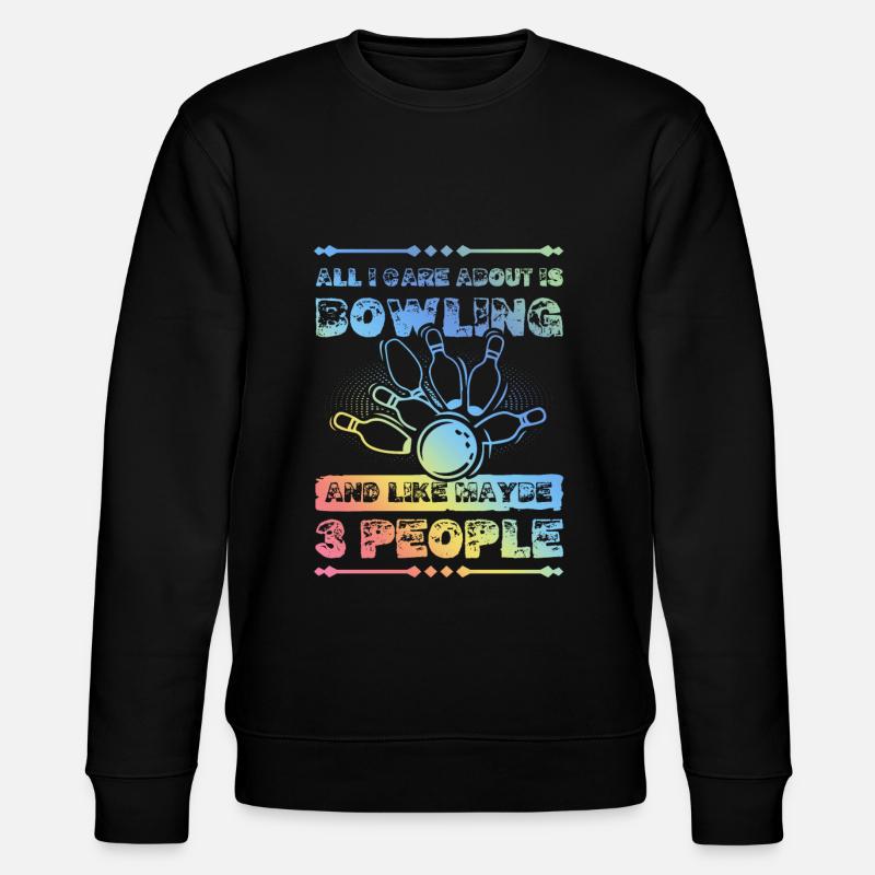 Bowling dictant citation drôle - Sweat bio CHANGER Stanley/Stella Unisexe - noir