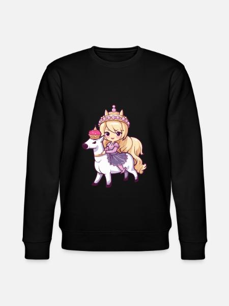 Princesse Cheval Mignon - Sweat bio CHANGER Stanley/Stella Unisexe - noir
