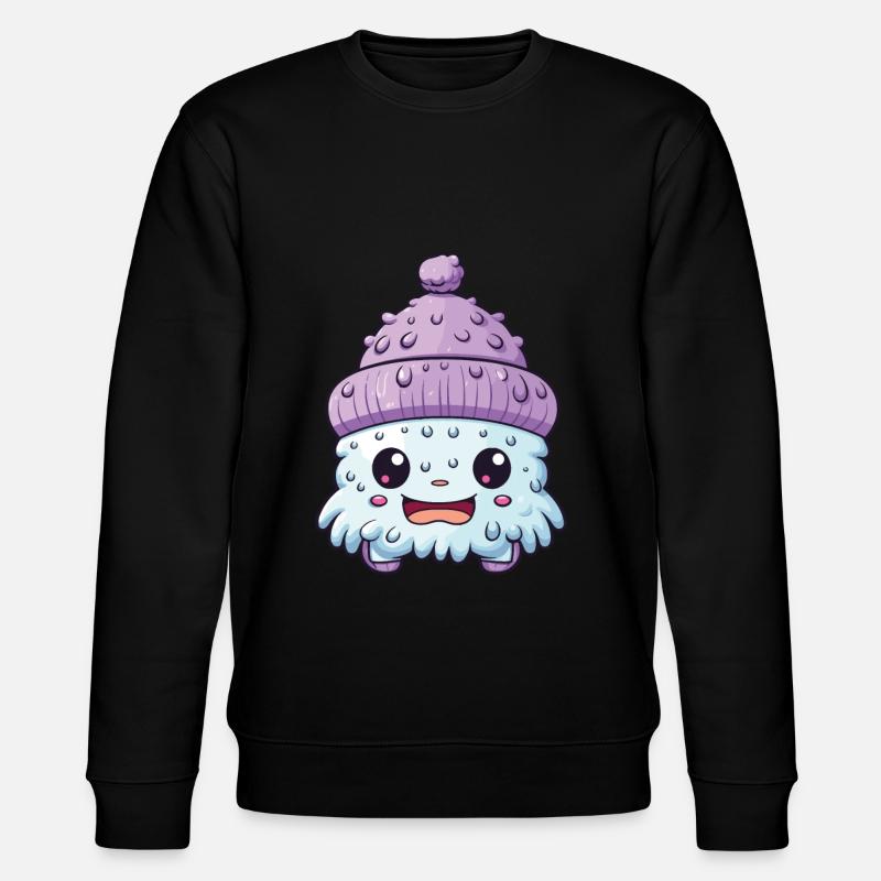 Winter Eskimo Comic Winterlich - Stanley/Stella CHANGER Unisex Organic Sweatshirt - black