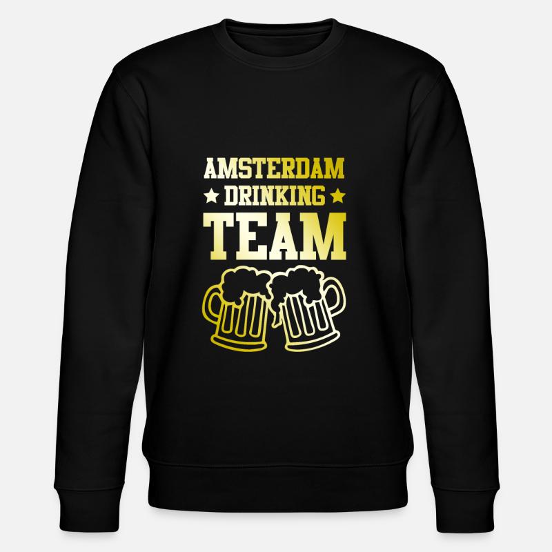 L’équipe de beuverie d’Amsterdam - Sweat bio CHANGER Stanley/Stella Unisexe - noir