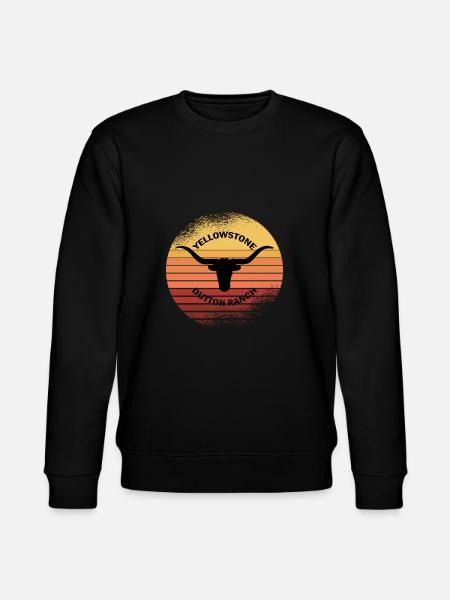 Jahrgangs-Yellowstone-Ranch - Stanley/Stella Unisex Bio-Sweatshirt CHANGER - Schwarz