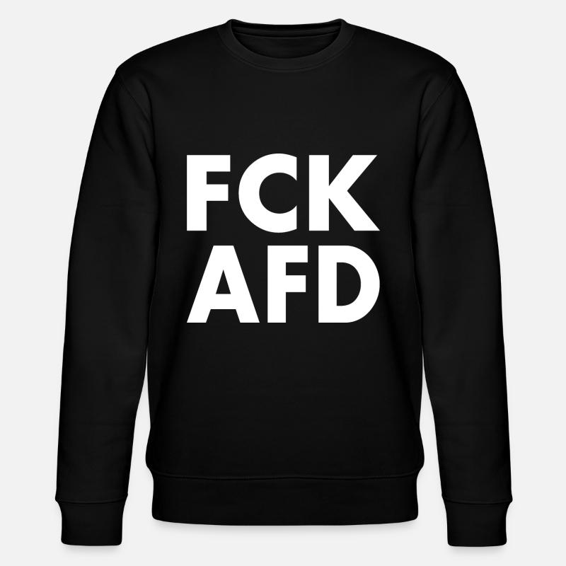 Fck afd - Stanley/Stella Unisex Bio-Sweatshirt CHANGER  - Schwarz
