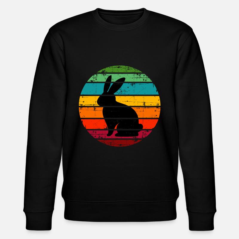 Hase - Stanley/Stella Unisex Bio-Sweatshirt CHANGER  - Schwarz