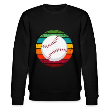 Baseball - Stanley/Stella CHANGER Unisex Organic Sweatshirt - black - Front - Nik (191cm) & Marisol (170cm)