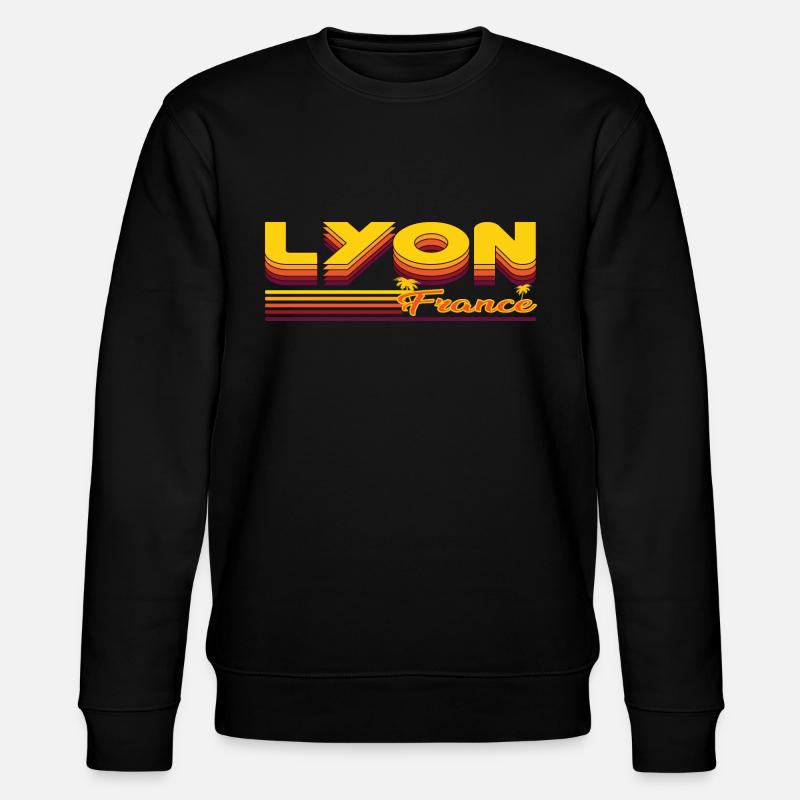 Lyon, design vacances d’été - Sweat bio CHANGER Stanley/Stella Unisexe - noir