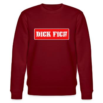 déclaration tourette « dick fich » anti-mème - Sweat bio CHANGER Stanley/Stella Unisexe - bordeaux - Devant - Nik (191cm) & Marisol (170cm)