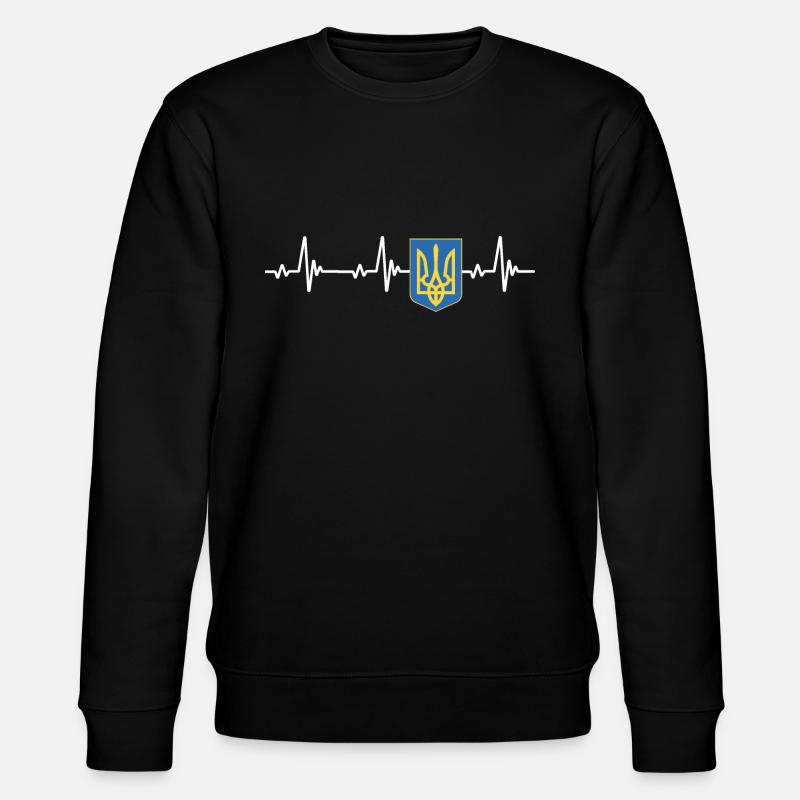 UKRAINE Drapeau - Sweat bio CHANGER Stanley/Stella Unisexe - noir
