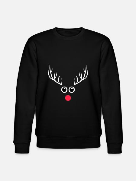 Christmas reindeer - Stanley/Stella CHANGER Unisex Organic Sweatshirt - black