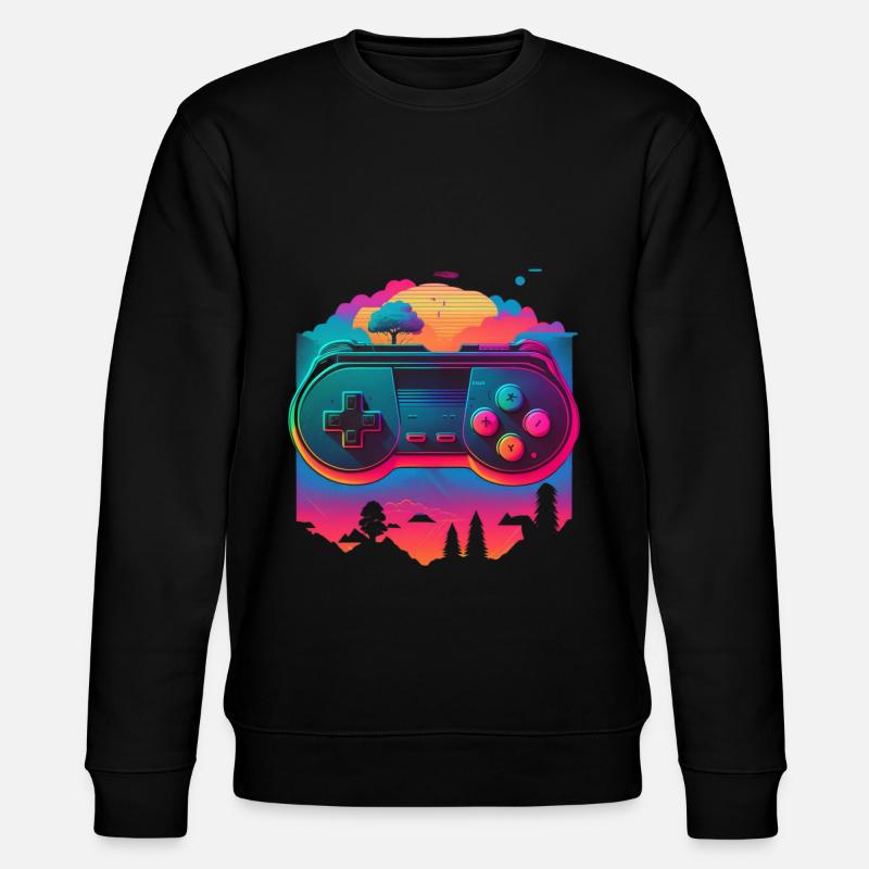 Console rétro - Sweat bio CHANGER Stanley/Stella Unisexe - noir