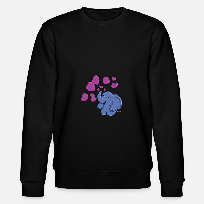 Aimer l’éléphant - Sweat bio CHANGER Stanley/Stella Unisexe - noir