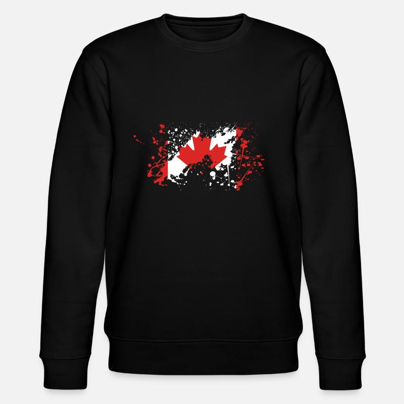 Blob drapeau canada - Sweat bio CHANGER Stanley/Stella Unisexe - noir