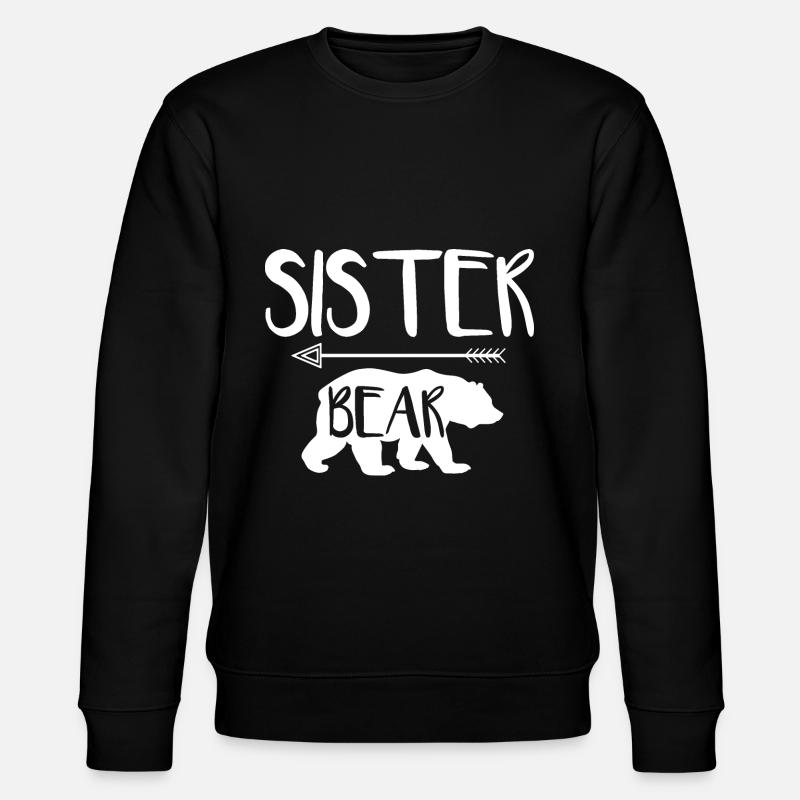Sœur Ours Sister Bear - Sweat bio CHANGER Stanley/Stella Unisexe - noir