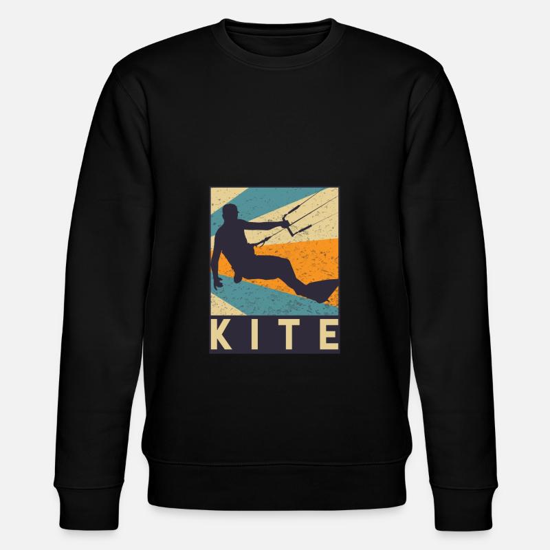 Kitesurfen - Stanley/Stella Unisex Bio-Sweatshirt CHANGER  - Schwarz
