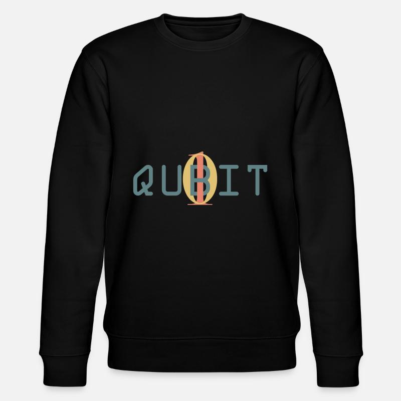 Qubit Quantum Entanglement Physics - Stanley/Stella CHANGER Unisex Organic Sweatshirt - black