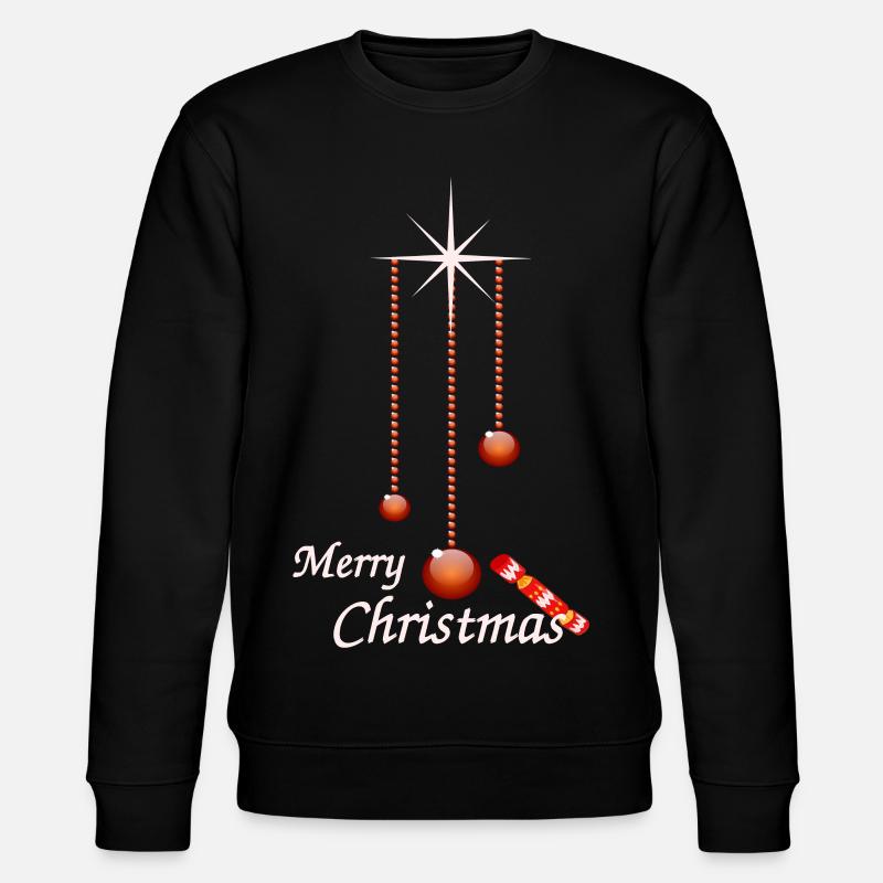 Boules de Noël avec bonbons - Sweat bio CHANGER Stanley/Stella Unisexe - noir