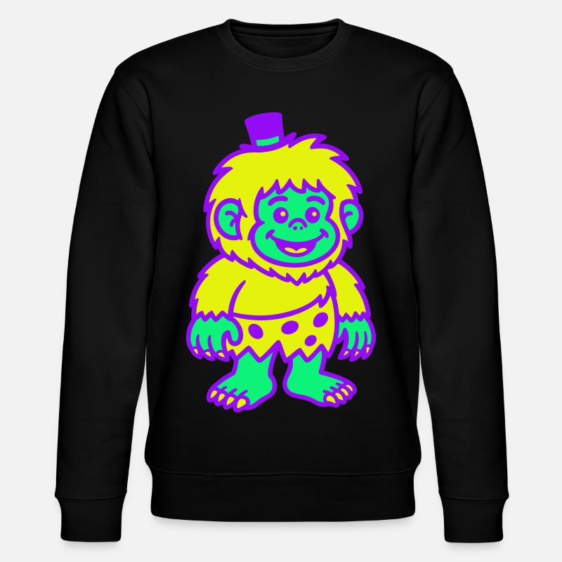 Kerlchen mit Hut - Stanley/Stella Unisex Bio-Sweatshirt CHANGER  - Schwarz