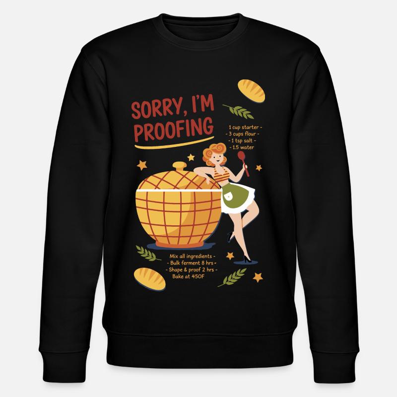 Sauerteigbrot-Backbäcker Entschuldigung, ich werde gehen - Stanley/Stella Unisex Bio-Sweatshirt CHANGER - Schwarz