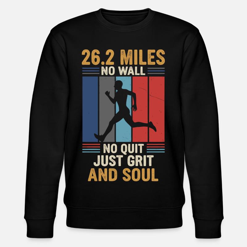 Marathon Runner 26.2 Miles - Stanley/Stella CHANGER Unisex Organic Sweatshirt - black