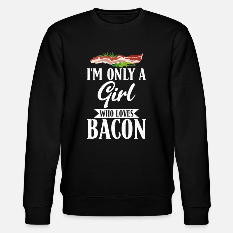 Funny Bacon Gifts - Stanley/Stella Unisex Bio-Sweatshirt CHANGER  - Schwarz